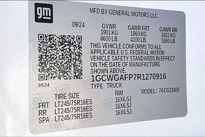 2024 Chevrolet Express Cargo 2500 WT